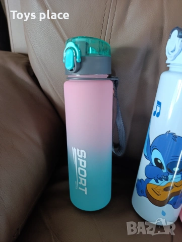 Шише за вода Лило и Стич Lilo and Stitch Бутилка за вода Стич, Бутилка Frozen Замръзналото кралство , снимка 8 - Ученически пособия, канцеларски материали - 51328257