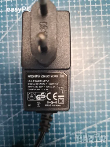 Оригинален захранващ адаптер SPEEDPORT MV12-Y150080-C5 0.8A , снимка 2 - Друга електроника - 48472795