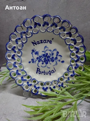 Керамична чиния за окачване на стена - Португалия 