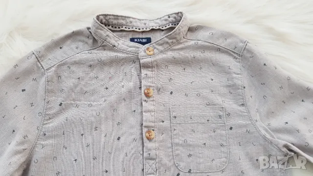 Детска риза 5 години памук и лен, снимка 2 - Детски ризи - 50192173