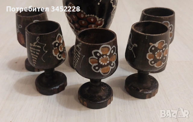 дърворезба сервиз за ценители , снимка 2 - Декорация за дома - 53297950