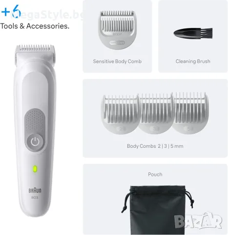 Част от мъжката гама за подстригване Braun , този продукт за тяло Braun от серия 3 е проектиран за н