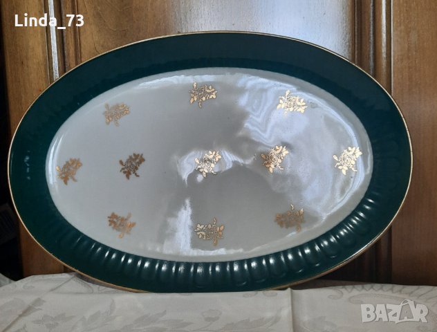Много красиво и голямо,немско плато-31/21см.. Маркирано за произход., снимка 1