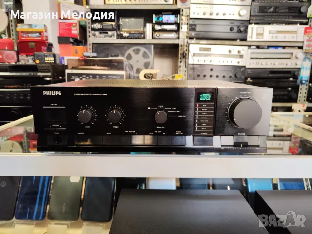 🔊 📢📣📯🔔 🎵 Усилвател Philips FA860 Две по 130 вата на 4 ома. В отлично техническо и визуално със, снимка 3 - Ресийвъри, усилватели, смесителни пултове - 50174810