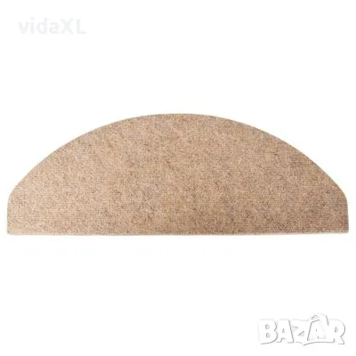 vidaXL Самозалепващи стелки за стъпала, 15 бр, 65x22,5x3,5 см, бежови(SKU:136394), снимка 4 - Други - 48095057