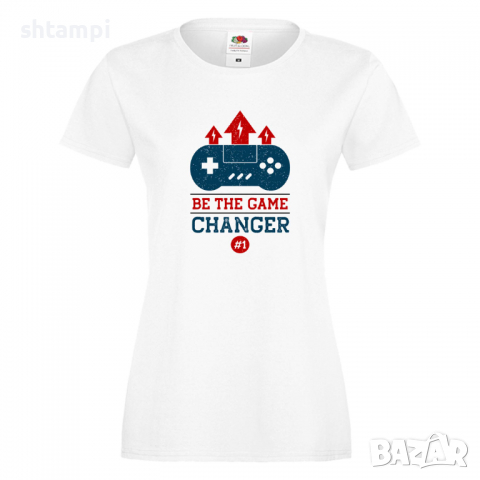 Дамска тениска Be The Game Changer, Геймс,Игри,Тениски с Игри, снимка 2 - Тениски - 36190637