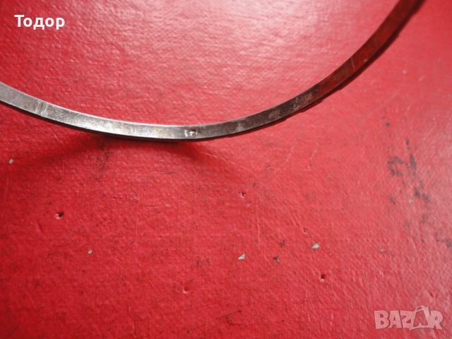 Страхотна твърда сребърна гривна 2, снимка 5 - Гривни - 53323284