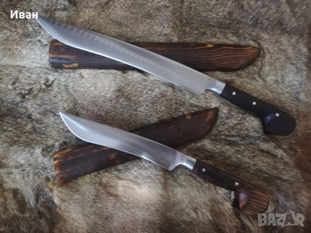Масивен Нож,Острие Каракулак с Дървена Кания за Възстановки, снимка 6 - Екипировка - 53191844