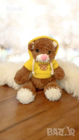 Ръчно плетено мече, снимка 8 - Плюшени играчки - 52260197