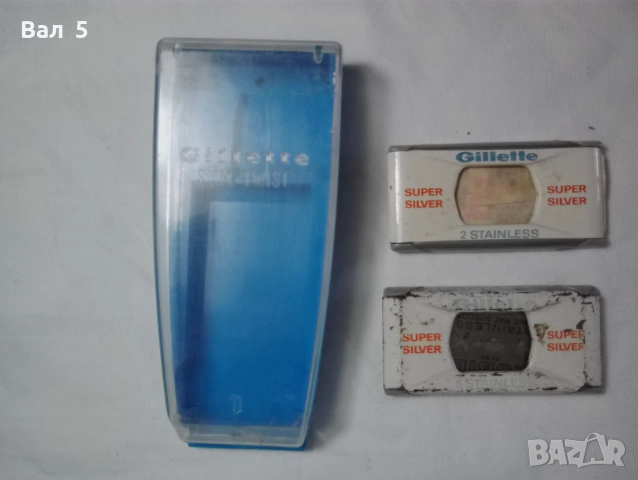 Стара метална самобръсначка Жилет , Gillette , с кутия и ножчета, снимка 6 - Антикварни и старинни предмети - 52157244