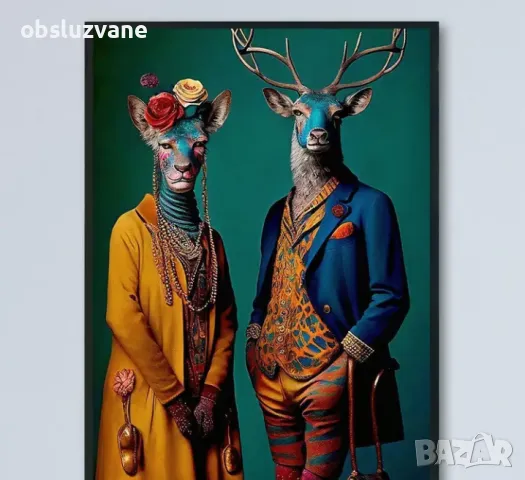 Модна двойка елени