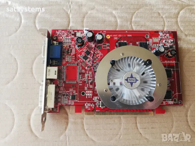 Видео карта ATi Radeon MSI X1300S 256MB GDDR2 128bit PCI-E, снимка 1 - Видеокарти - 48068342