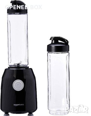 Блендер Amazon Basics - Blend & Go Smoothie Maker, 600 ml, 600 W, черен, снимка 1 - Блендери - 41420537