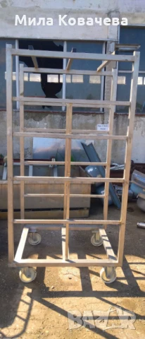 Здрава количка от неръждаема стомана (100см х 80см х 200см)