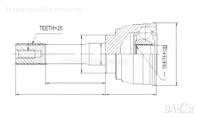 Предно външно каре 4410177E00 NPZSU027 Suzuki Vitara Grand Vitara