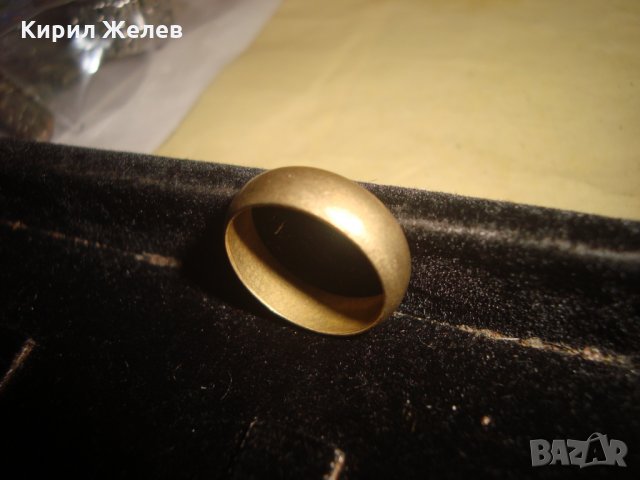 СТАРИННА БРОНЗОВА ХАЛКА РЕТРО КЛАСИЧЕСКИ ПРЪСТЕН РЪЧНА ИЗРАБОТКА 24912, снимка 5 - Антикварни и старинни предмети - 34479549