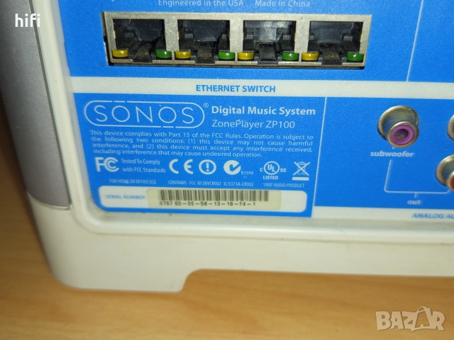 Усилвател Sonos ZP100, снимка 3 - Ресийвъри, усилватели, смесителни пултове - 51871933