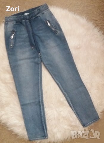 УНИКАЛНИ дънки с ластик в талията, снимка 1