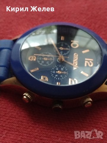 Красив часовник унисекс GENEVA силиконова каишка - 3154, снимка 5 - Мъжки - 34412239