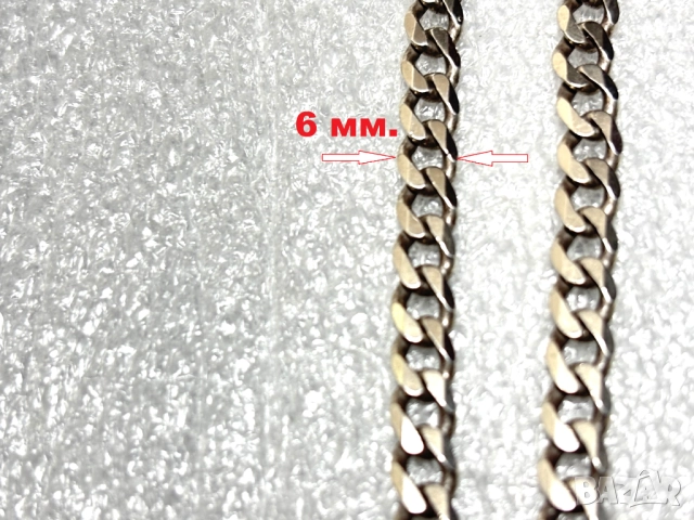 Сребърен Синджир (проба 925)- 25,50 грама, класическа плетка, снимка 8 - Колиета, медальони, синджири - 52144523
