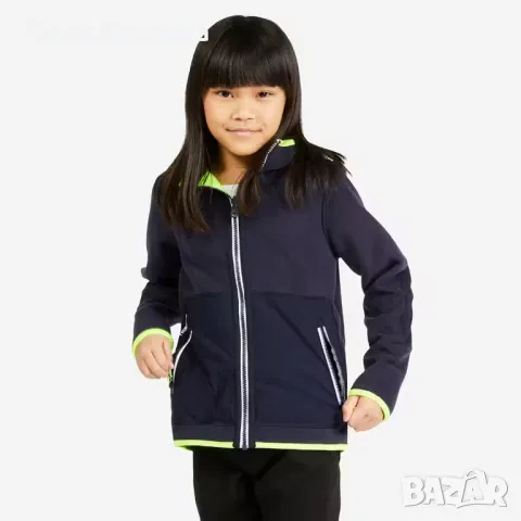 ДЕТСКО ПОЛАРЕНО ЯКЕ ЗА ВЕТРОХОДСТВО SAILING 500, ДВЕ ЛИЦА, ТЪМНОСИНЬО/ЯРКОЖЪЛТО за 10 г. , снимка 3 - Детски якета и елеци - 47314158