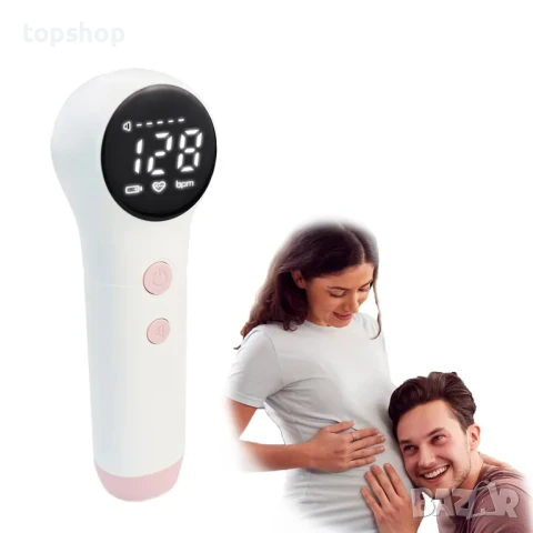 Фетален пулсомер, Britzgo U6-25 LED екран,  за измерване пулса на плода