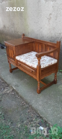 Пейка телефонна-Рустик, снимка 2 - Дивани и мека мебел - 53353350