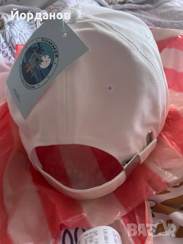 Бяла шапка с козирка Sport Нова, снимка 2 - Шапки, шалове и ръкавици - 51542842