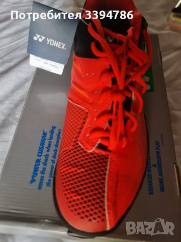 Yonex мъжки маратонки бадминтон номер 45.5 стелка 29.5, снимка 10 - Други спортове - 51868481