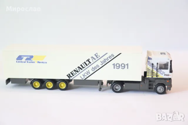 AMW 1:87 H0 RENAULT MAGNUM КАМИОН ТИР МОДЕЛ КОЛИЧКА, снимка 6 - Колекции - 50153266
