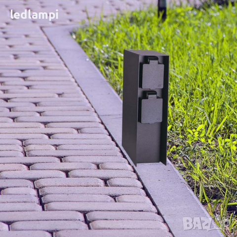 Градински Стълб С Двоен Контакт, снимка 6 - Други - 44558178