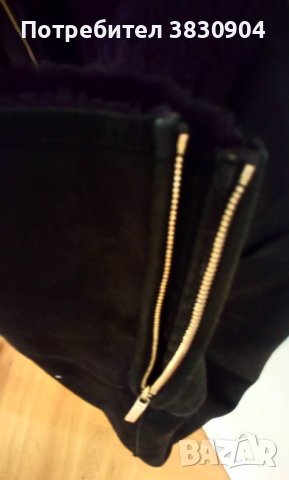 Кожено яке, Salvatore Ferragamo, IT 46, черно, снимка 4 - Якета - 42195480