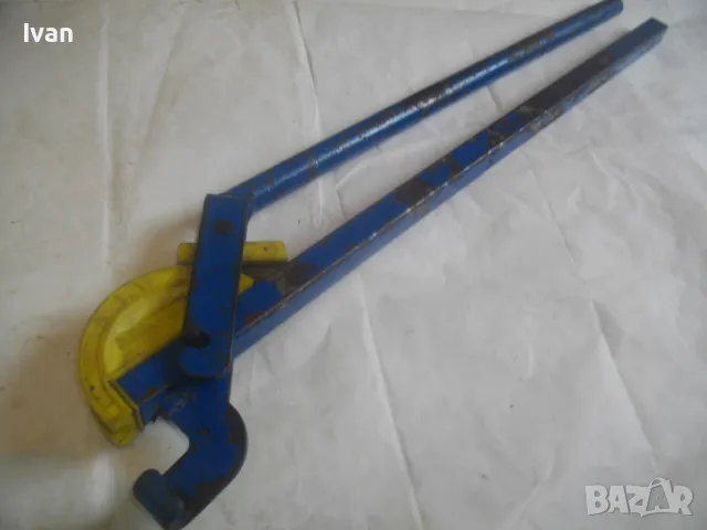 РЪЧЕН ТРЪБОГИБ 12 мм Английски уред огъване тръби LUBOT B.V.12 Старо качество масивен 61см/1,8кг