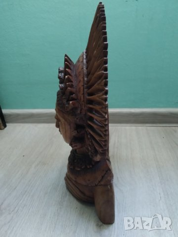 ДЪРВЕНА СТАТУЕТКА-ИНДОНЕЗИЯ, снимка 7 - Други ценни предмети - 40143053