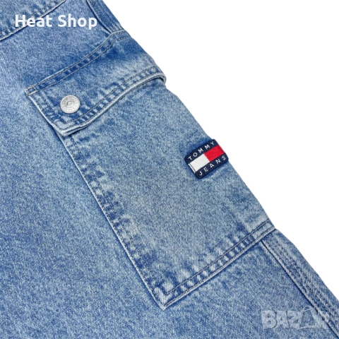 Дамски Дънки Tommy Jeans Claire High Rise Wide Leg Utility Jeans, снимка 4 - Дънки - 53619170