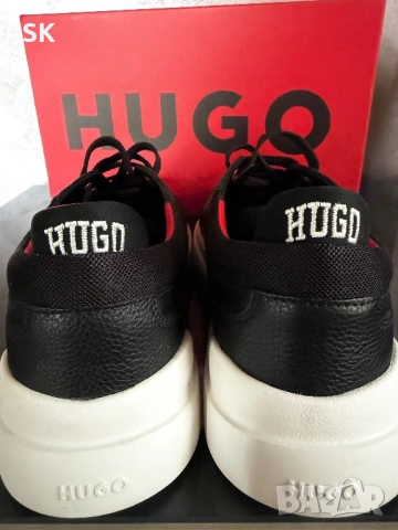 Мъжки маратонки Hugo ест.кожа, снимка 2 - Маратонки - 53380051