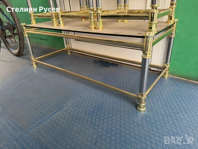 241122    стъклена  маса 105/45см - ОБЩА цена 130 лв или 66.47 евро смр 105/45см е масата , другите , снимка 5 - Маси - 52522314