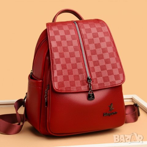 Дамска раница Maiqizа Red, снимка 4 - Раници - 40308506