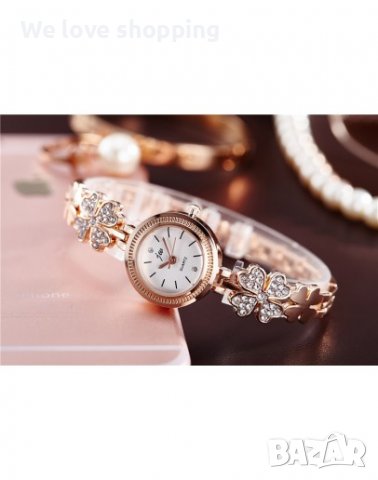 Дамски часовник с детелинки, 2 модела (005), снимка 5 - Дамски - 40087986