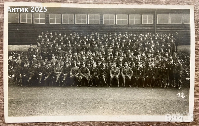 Антикварна фотография „Групов портрет на военни“, Хамелбург