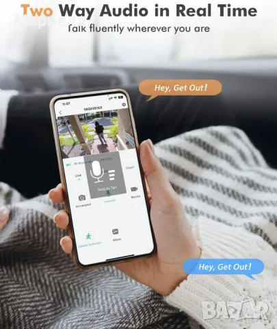 нова безжична WiFi камера за наблюдение / YESKAMO 3MP Ultra HD, снимка 2 - HD камери - 48232002