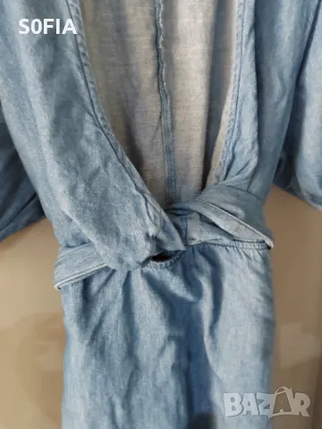 Дънкова дълга рокля L размер, снимка 4 - Рокли - 47397618