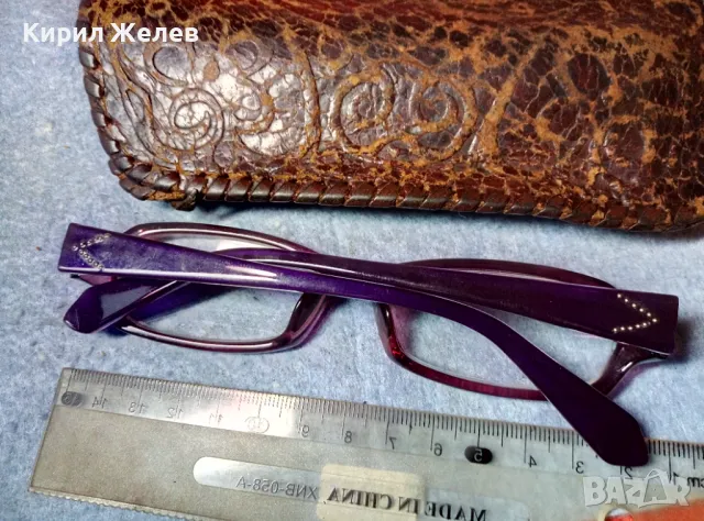 CHARM Стари ДИОПТРИЧНИ ОЧИЛА с КРАСИВО ОРНАМЕНТИРАН РЕТРО КАЛЪФ от ЕСТЕСТВЕНА КОЖА 47707, снимка 6 - Антикварни и старинни предмети - 47463600