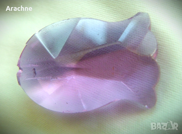 Рибка от рядко неодимово стъкло, ZBS, Чехословакия, 60те, снимка 6 - Колекции - 51593724