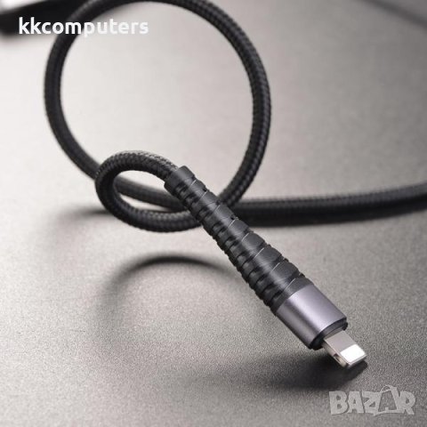 Borofone USB - Lightning (iPhone), Кабел 2.4A, 1m, BX32 / Черен / Баркод : 2402285, снимка 2 - USB кабели - 40397683