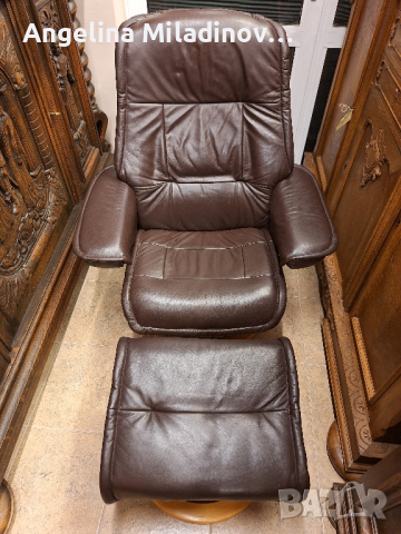 фотьойл, кресло от естествена кожа със зони за релакс , снимка 5 - Дивани и мека мебел - 44827211