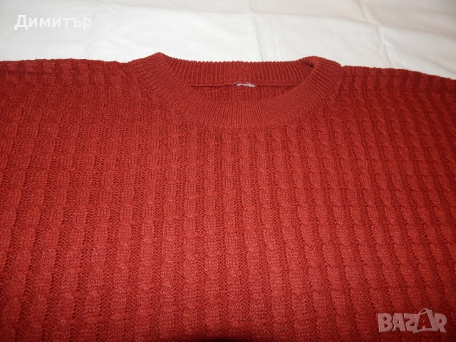 Тъмно червен блузон Л-ХЛ размер , снимка 2 - Блузи с дълъг ръкав и пуловери - 52050079