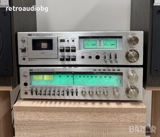 🔉Винтидж аудио сет ITT ресивър HIFI 8033, Дек HIFI 8021, тонколони ITT A1-130 + опция грамофон ITT , снимка 2 - Аудиосистеми - 52380040