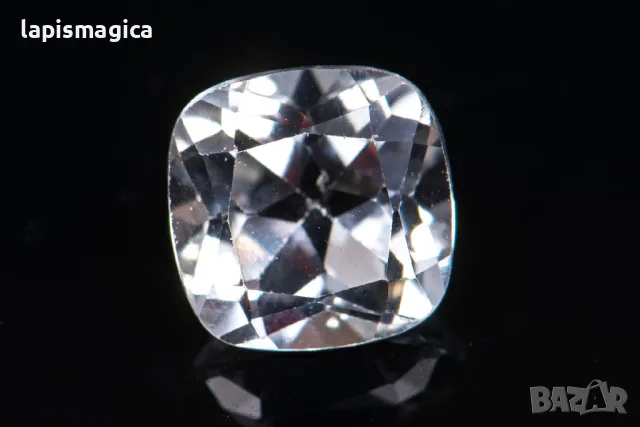 Бял топаз 1.87ct 7mm cushion шлифовка #9, снимка 1 - Други - 48350103