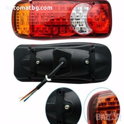 Комплект лед диодни стопове Automat, Задни светлини за камион, 24V, 2броя, снимка 3 - Аксесоари и консумативи - 35905381